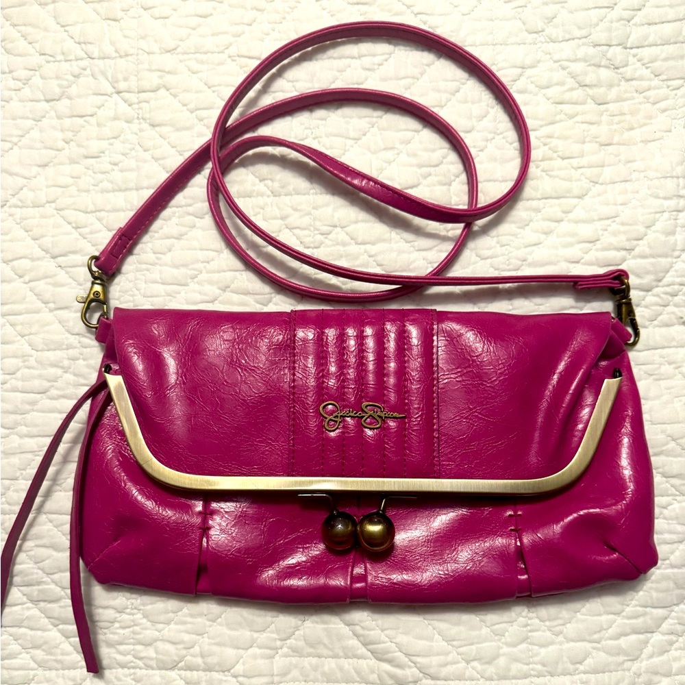 Jessica Simpson pink crossbody handbag